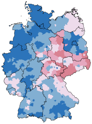 Kartenvorschau zu den Wohnungsleerständen in Kreisen und kreisfreien Städten