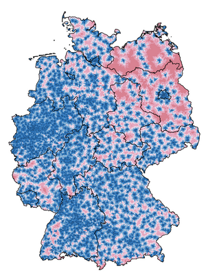 Kartenvorschau: Erreichbarkeit von Hallenbädern